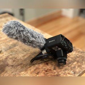 Sony XLR-A2M Adapter with Sony ECM-XM1 Microphone